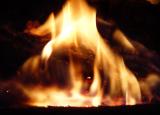 Cozy Night with a Wood Fire