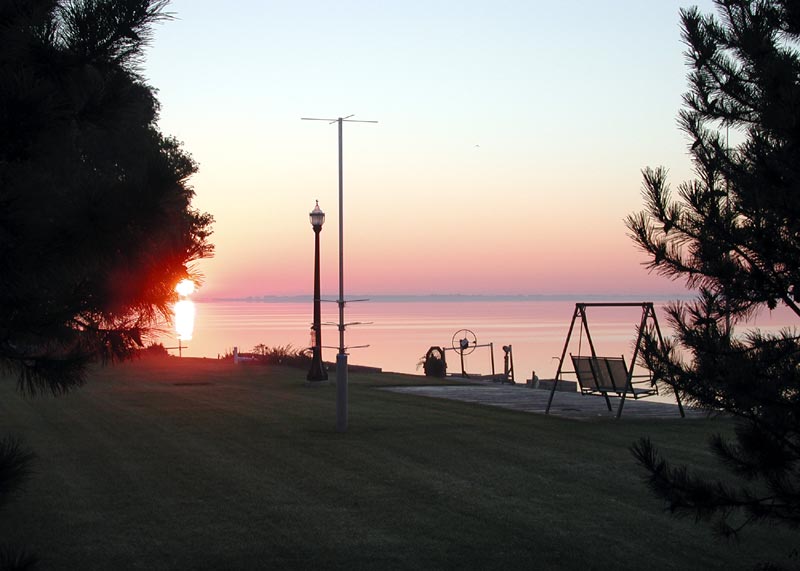 Sunrise, East-Southeast