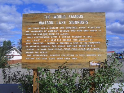 The reason for the Sign Post Forest.