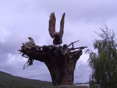 The carving of the eagle nest is very impressive.