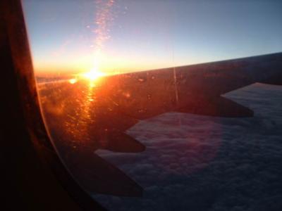 Sunrise over Spain (7am flight!)