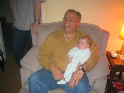 Uncle Dave holding Sean