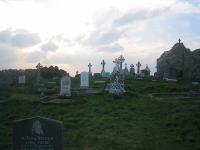 The horizon over the cemetery