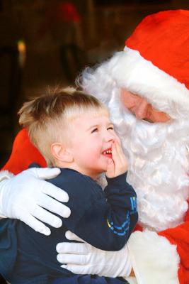 Boy with Santa
