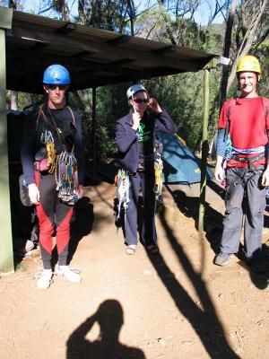 Rodney and Linda heading up Vertigo, Tim and I up out and beyond