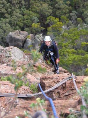 Linda on the way up