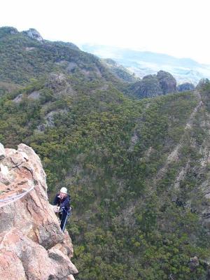 Just finishing the crux pitch I think