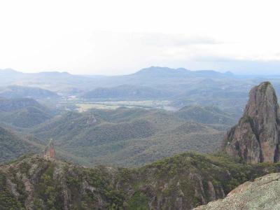 The view from the top - you know it kept raining till we got here
