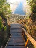 The stairs down to the beach