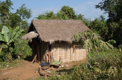 Hut for one, Laos