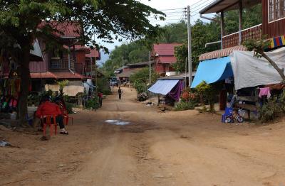 Village on the road to Ban Kuan, Laos