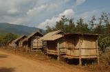 Rice storage huts, Laos