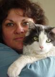 Peggy: self-portrait, with cat