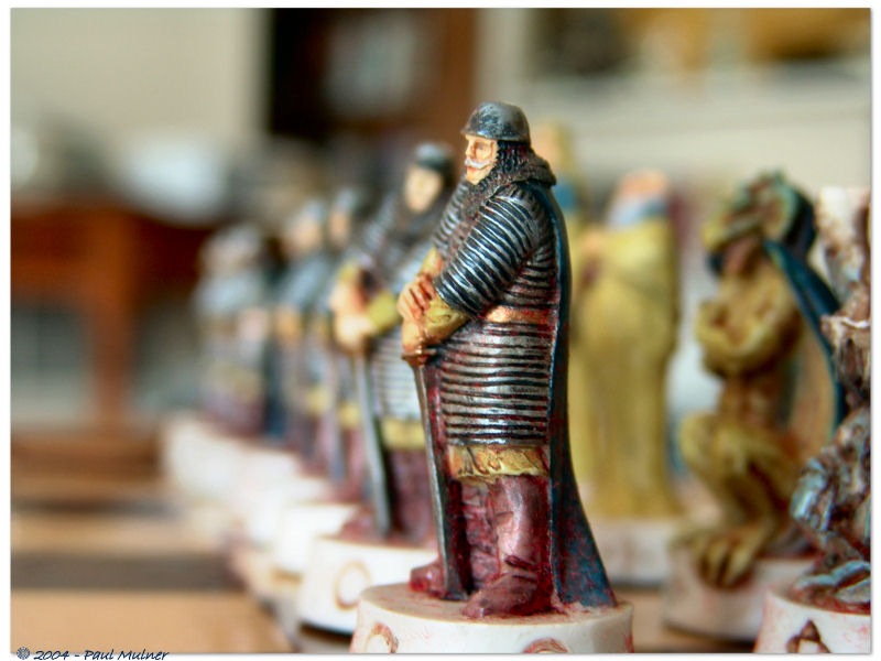 Lined up for battle *