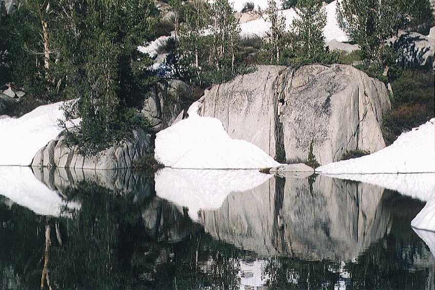 Reflections near Blue Lake