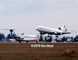 National Airlines DC10 and Texas International DC9 aviation airline stock photo #US7908