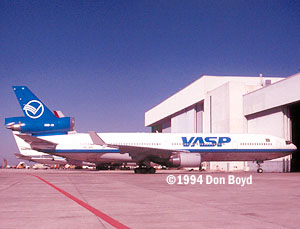 1994 - VASP MD-11 PP-SPE aviation airline stock photo #SA9402