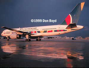 1999 - Aero Continente B757-28A/ER G-OOOD aviation airline stock photo #SA9901