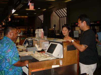 CSA Al checking in Pastor & Mrs. Danny Yamashiro