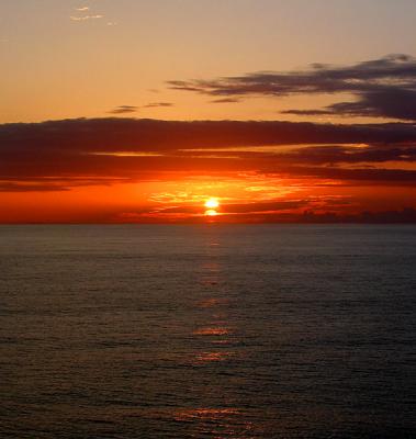 Sunrise off Kauai