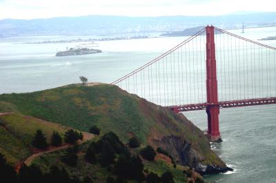 Golden Gate Bridge and Alcatraz