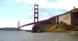from pier under Golden Gate Bridge