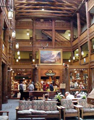 Many Glacier Hotel Lobby 2002