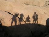 Shadowy Figures At Sunset