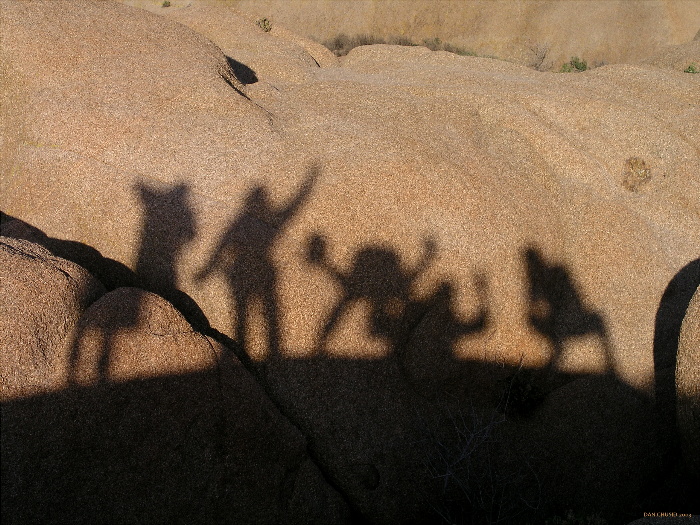 Shadowy Figures At Sunset II