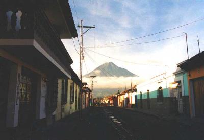 Volcano de Agua on a clear day