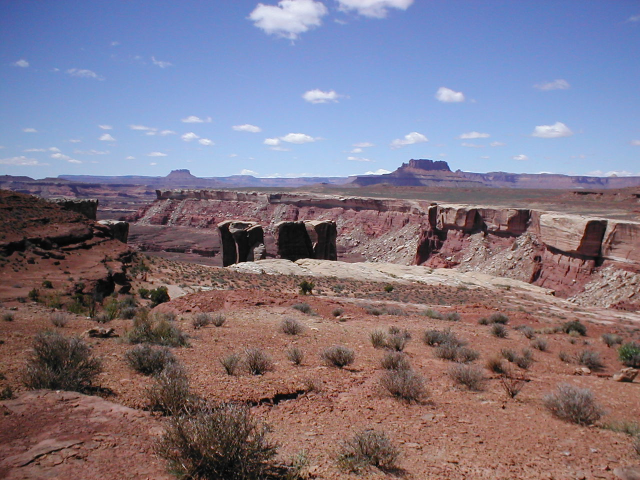 Many miles of rock formations