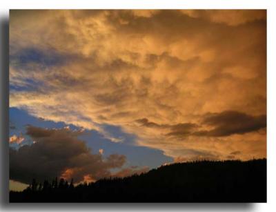 Mammatus Clouds over Tuolumne Meadow