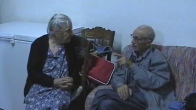 Nonna and Zio Zino reminiscing.