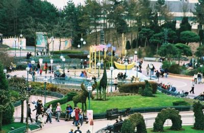 Disneyland was divided up in 4 different 'lands', Frontier, Adventure, Discovery and this pic is part of Fantasyland.