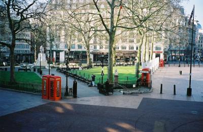 Leicester Square, literally 1 minute walk from the restaurant.