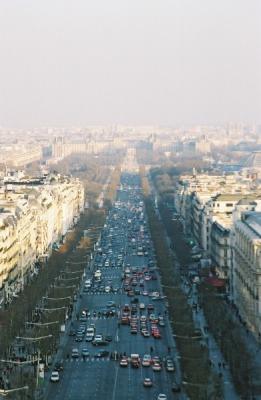 Looking down towards the Champs Elysees, which we didn't get to see because of lack of time.