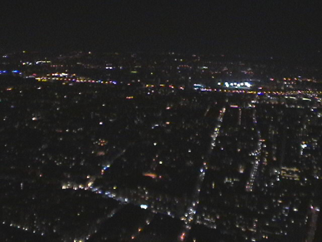Were at the top of the tower, rather dark photos of Paris by night and nothing but lights, but we were just over 300m up!