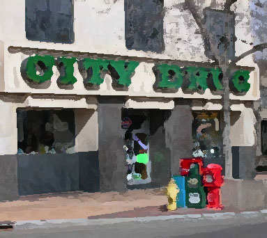 City Drugs Water Color
