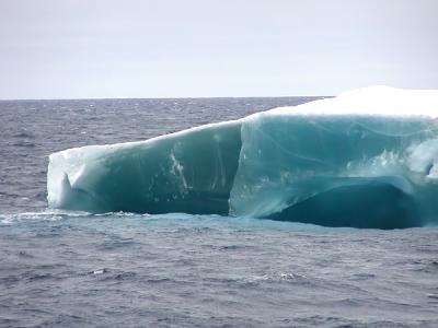 Solid ice iceberg