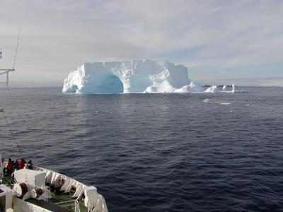 Iceberg with caves