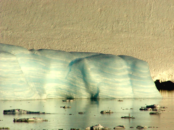 Layered iceberg