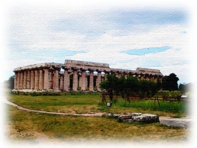 Temple of Poseidon (Greek, 470-460 b.c.) in Paestum