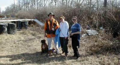 Biscuit, Chris, Kim, and Beverly