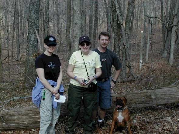 Beverly, Kim, Chris and Biscuit