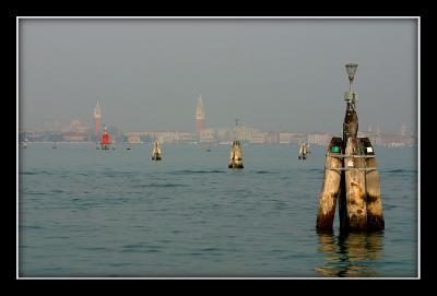 First view of Venice from the Vaporetto
