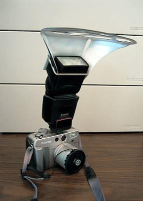 420ex flash and Lumiquest 80/20 attached