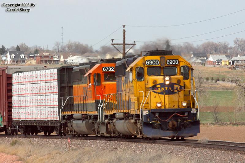 BNSF 6900 East On Bethoud Hill