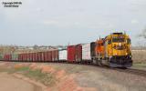 BNSF 6900 East On Bethoud Hill - Wide Shot