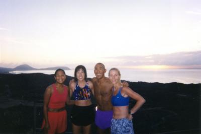 1999 - Kelly, Kari, Glenn & Janeen on Diamond Head
