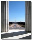 Washington Monument as viewed from the Lincoln Memorial
